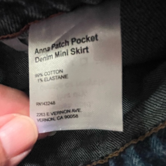 Reformation Anna patch pocket mini zipper skirt size 30 NEW NWT - Picture 9 of 16